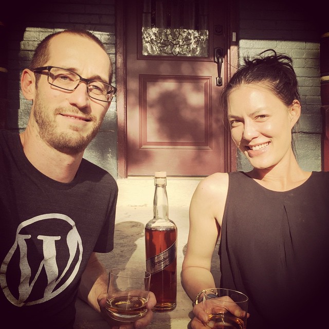 Celebrating our new house with @stranahans #snowflake, of course.