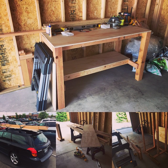 Built a workbench. Earned a beer.