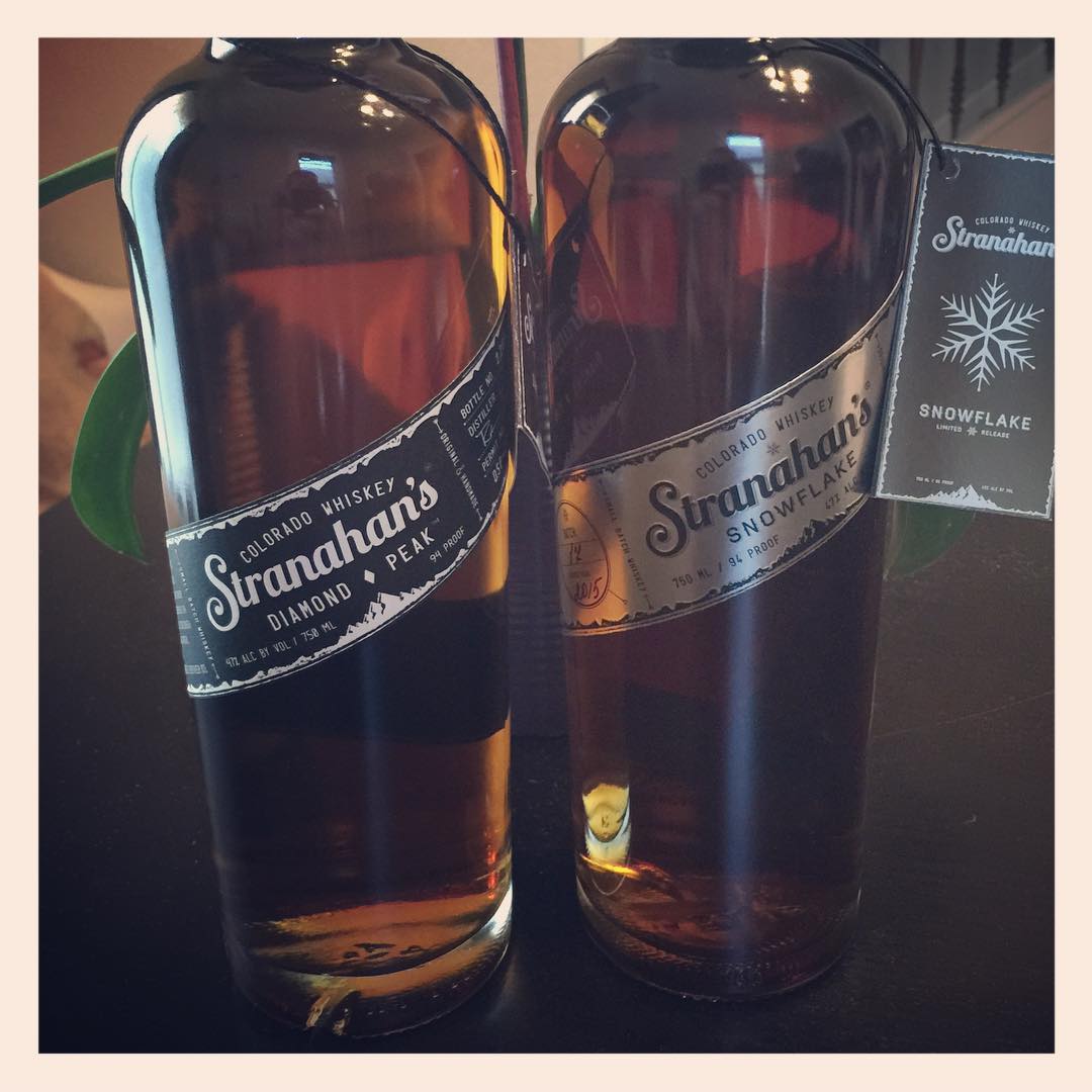 Side by side @stranahans tasting. Diamond Peak is bold and punchy. Long’s Peak is smooth and buttery neat, but water makes it fall apart.