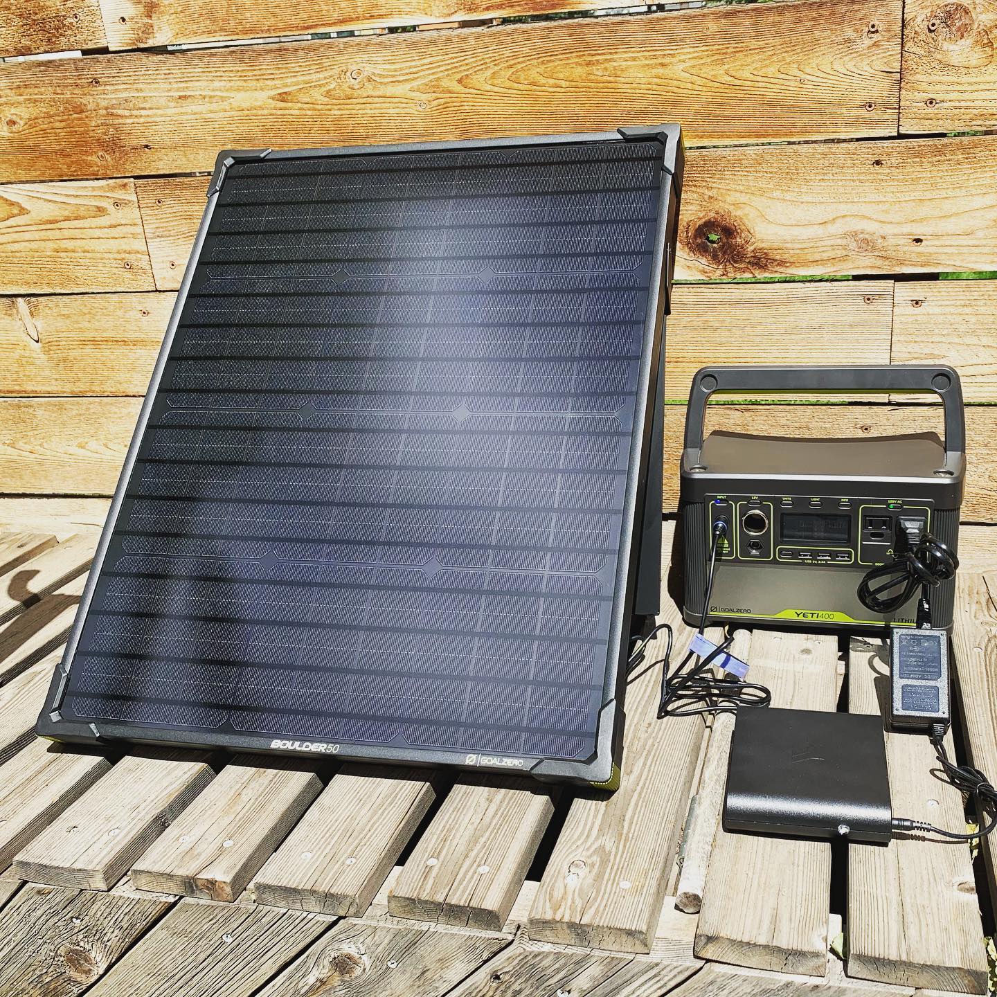 Got carried away and now we have unlimited free power FROM THE SKY. Thanks @goalzero