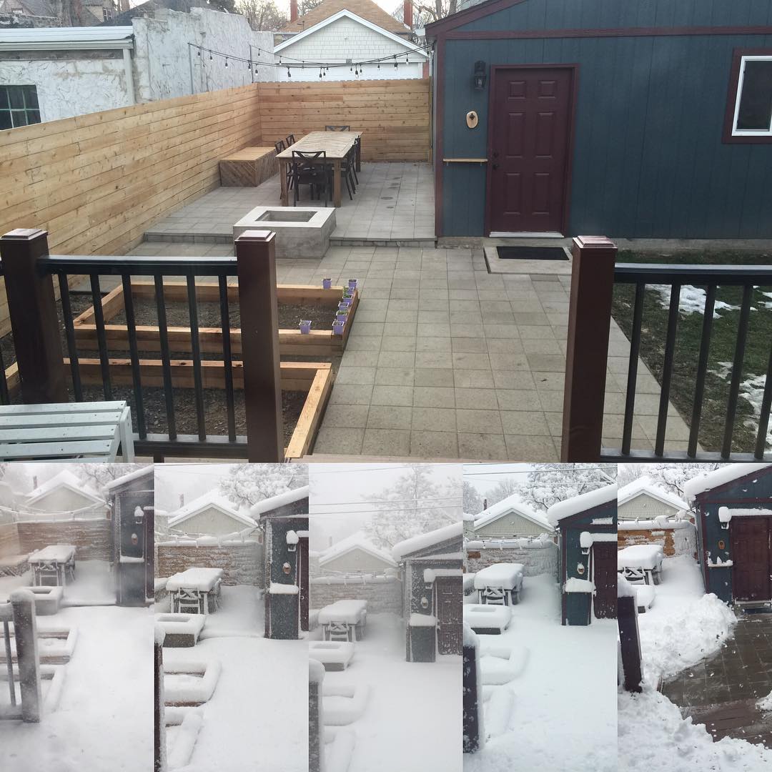Getting some snow.