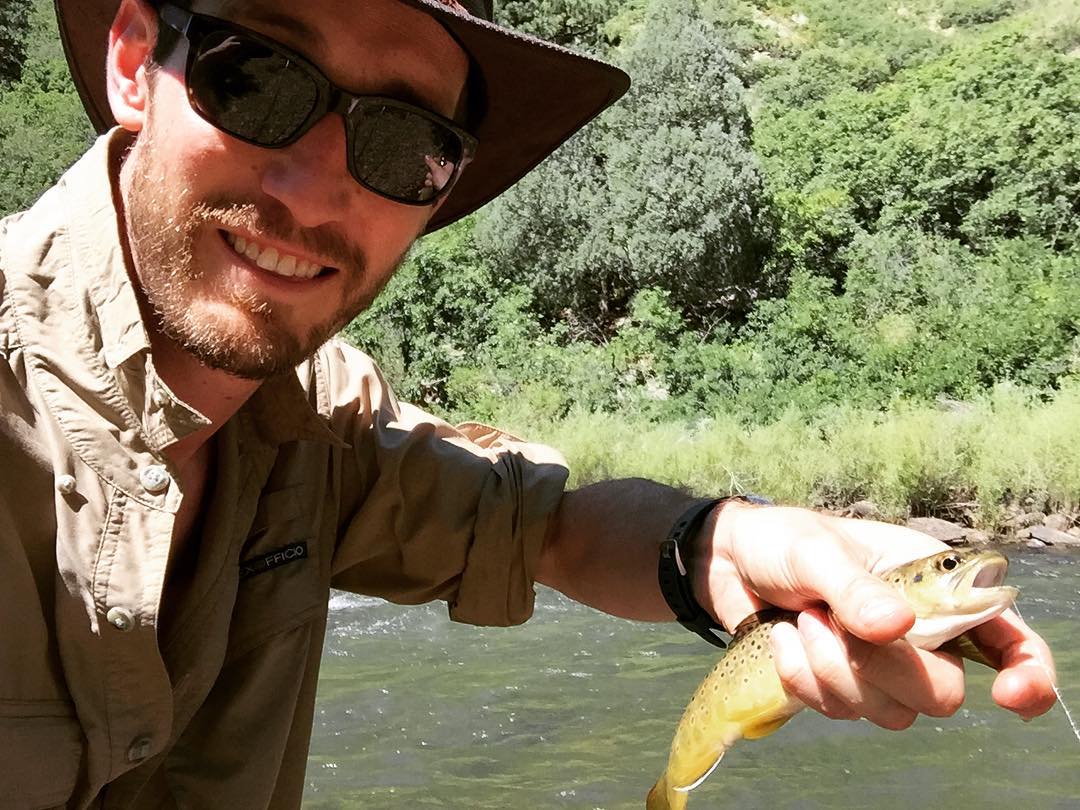 Sabbatical is treating me well. Hooked and landed my first fish. #tenkara #flyfishing #trout #colorado