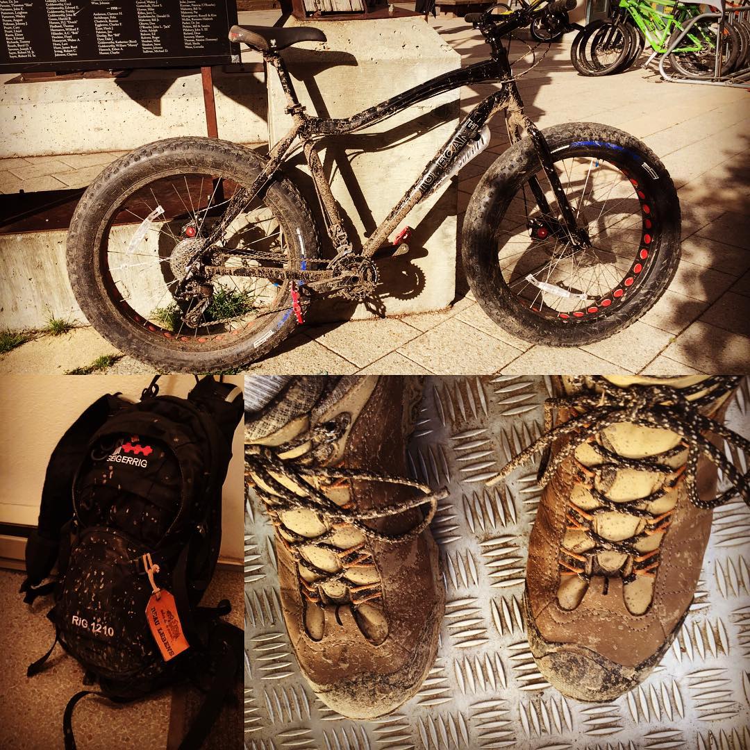 This is what a good ride looks like at the end. #fatbike #mountainbike #telluride #prospecttrail #mud
