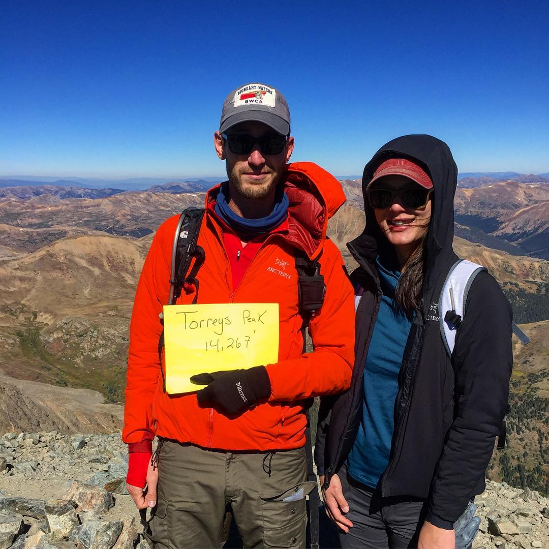 Today’s hike: our 2nd AND 3rd #14er. #grayspeak and #torreyspeak.