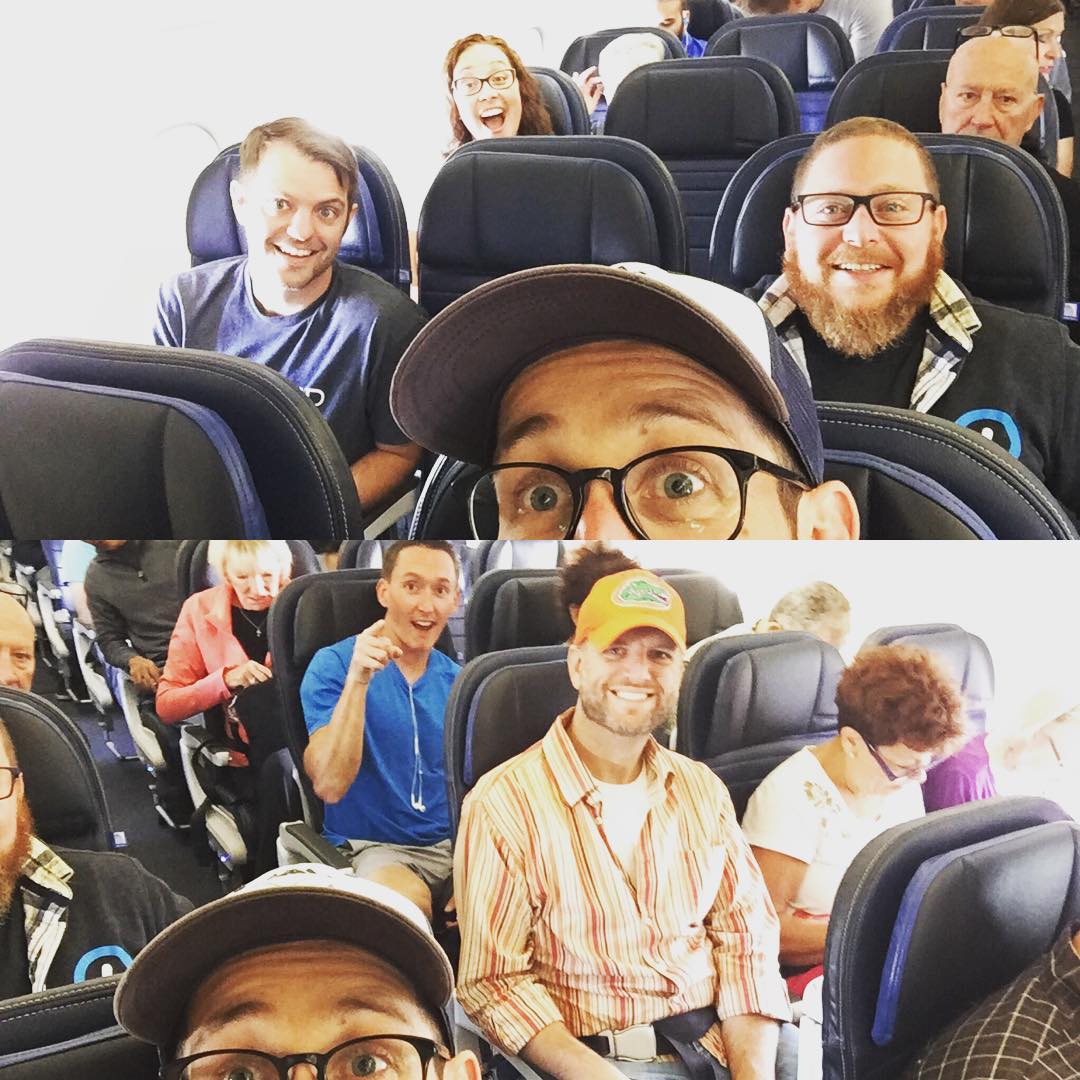 So many of us on this flight! #a8cgm