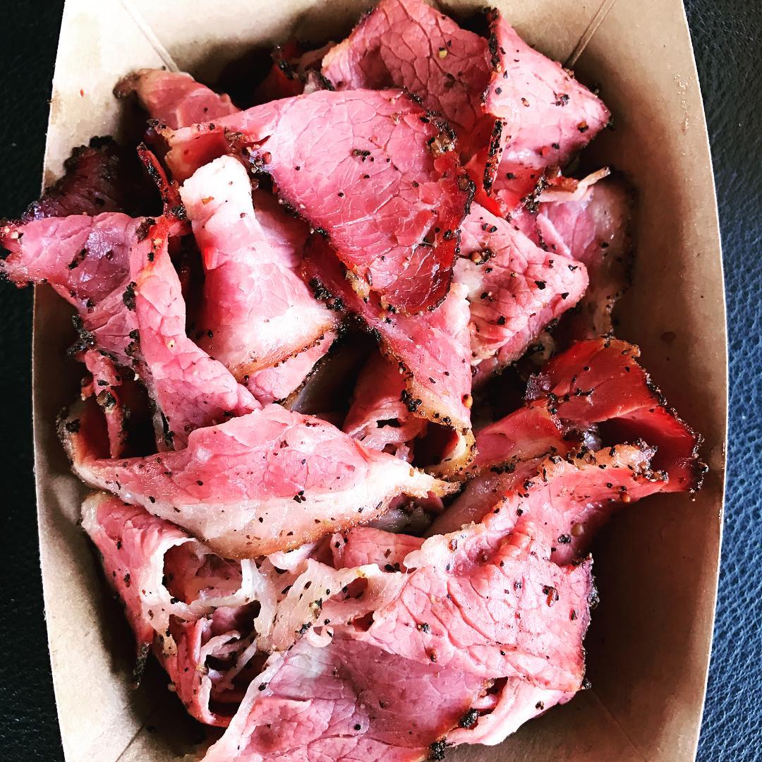 Smoked brisket. Tasted close to pastrami. #bbq #smoked #meat