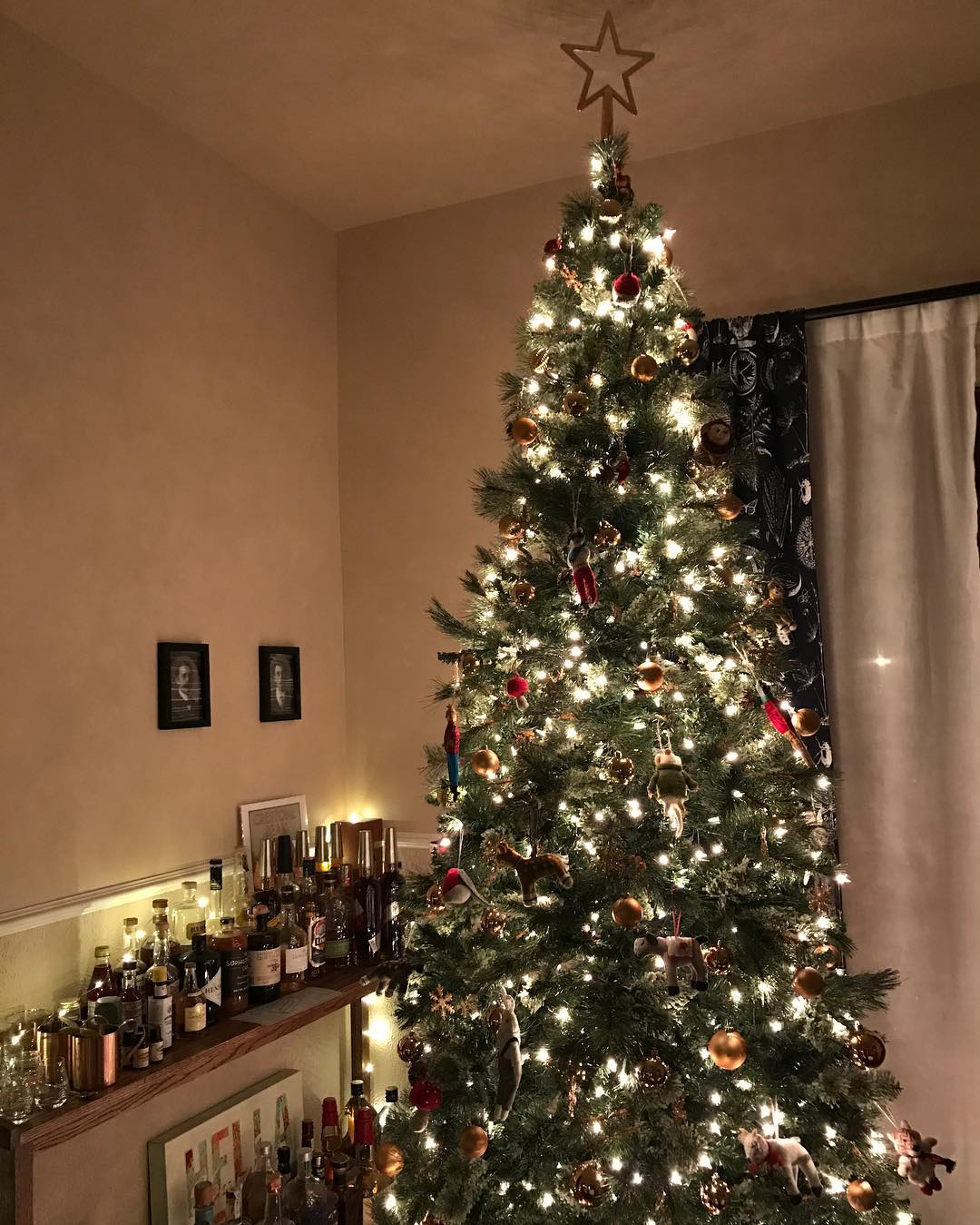 Getting lit. #christmastree #christmas