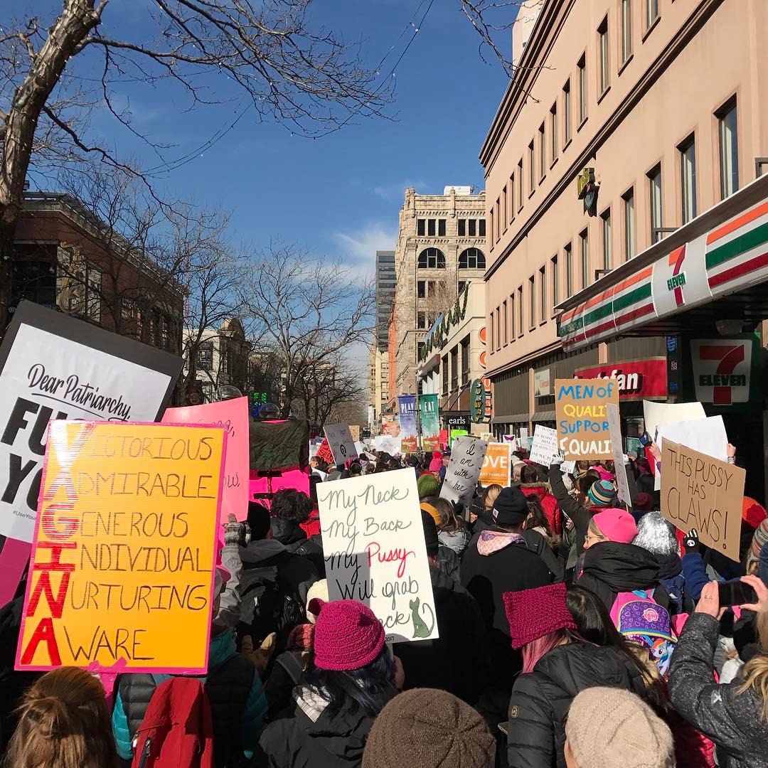 Denver Downtown is lit #womensmarch