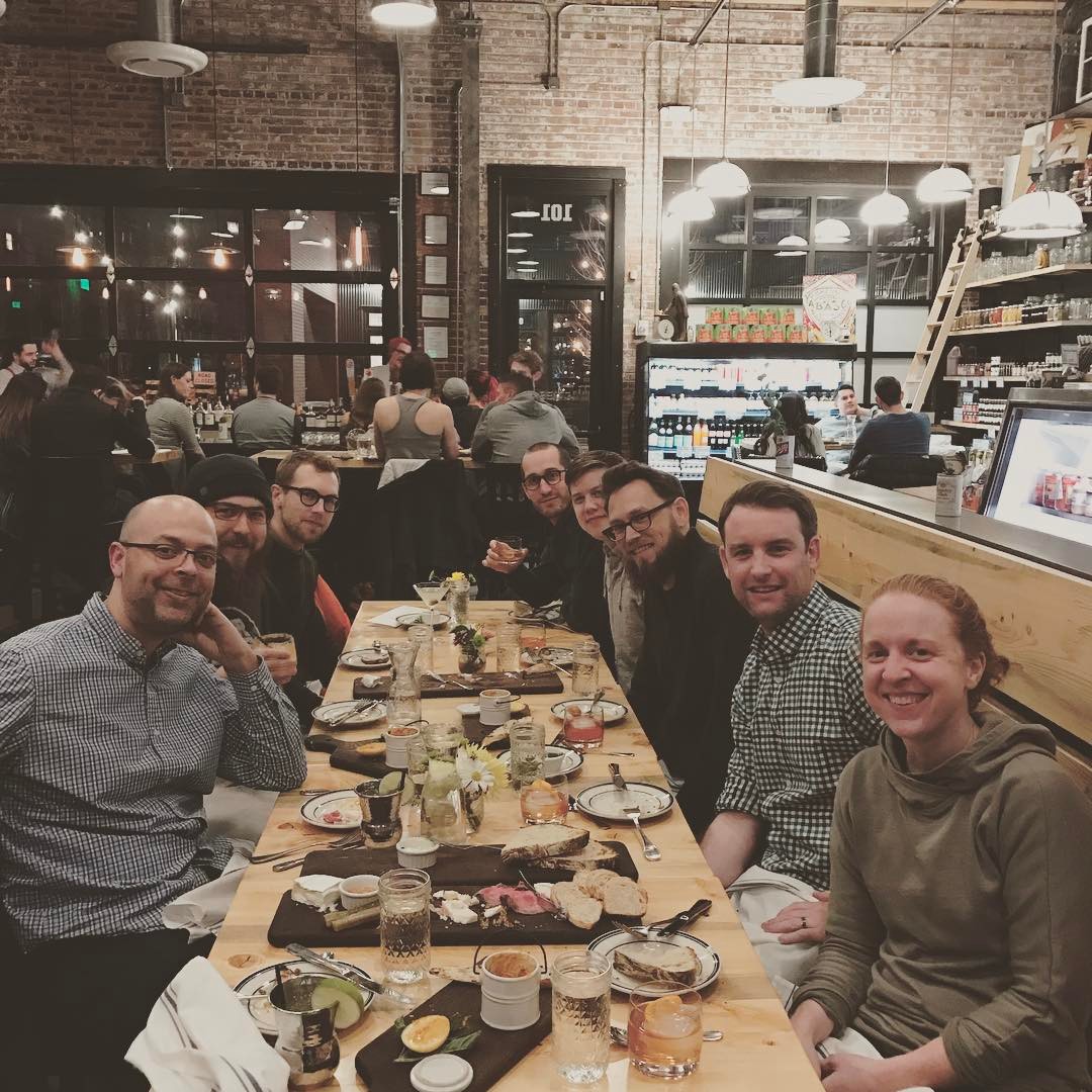 Final night #meetup dinner.