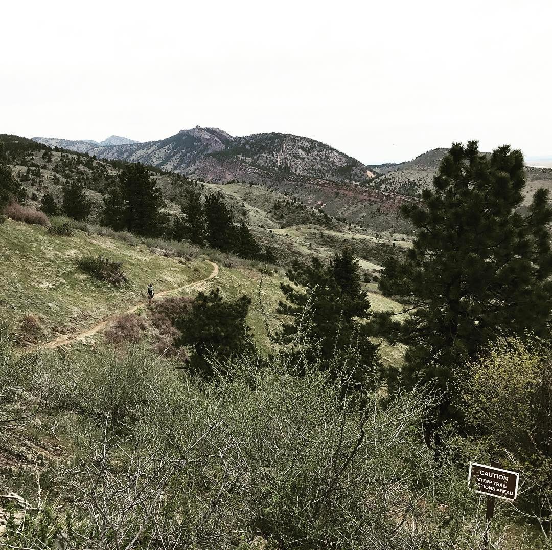 Steep trail. #optoutside #mountainbiking #hiking