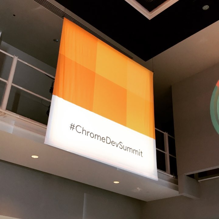 At #chromedevsummit with @goldsounds. He’ll be speaking later about PWAs and #WordPress via #Jetpack