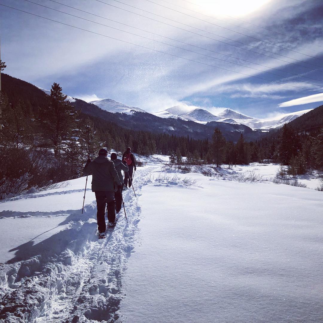 Snowshoeing near Coppper.