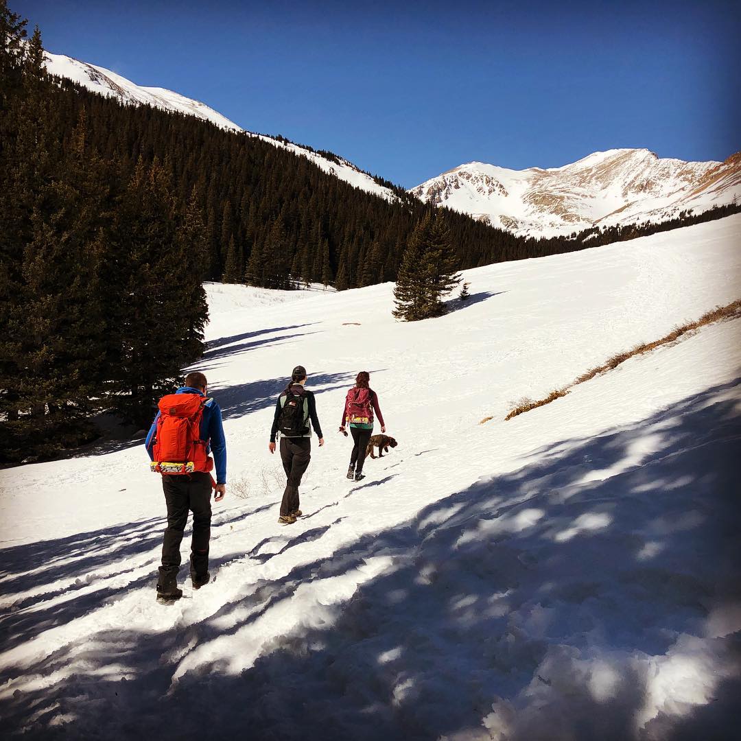 Intended to go snowshoeing, went hiking instead. Probably should have gone snowshoeing after all. #hiking #snow #mountains #Colorado