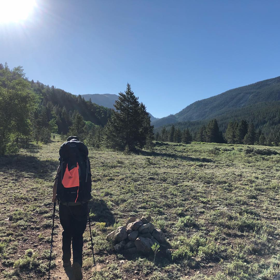No filter needed. Early on day 2 of #fjallravenclassicusa heading out of Camp Hale.