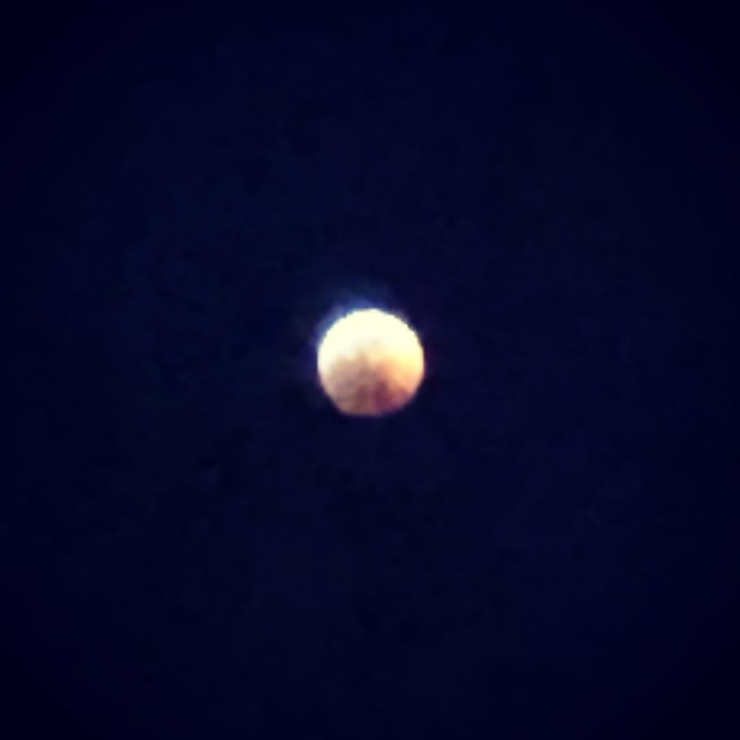 I promise, that’s the moon. #lunareclipse