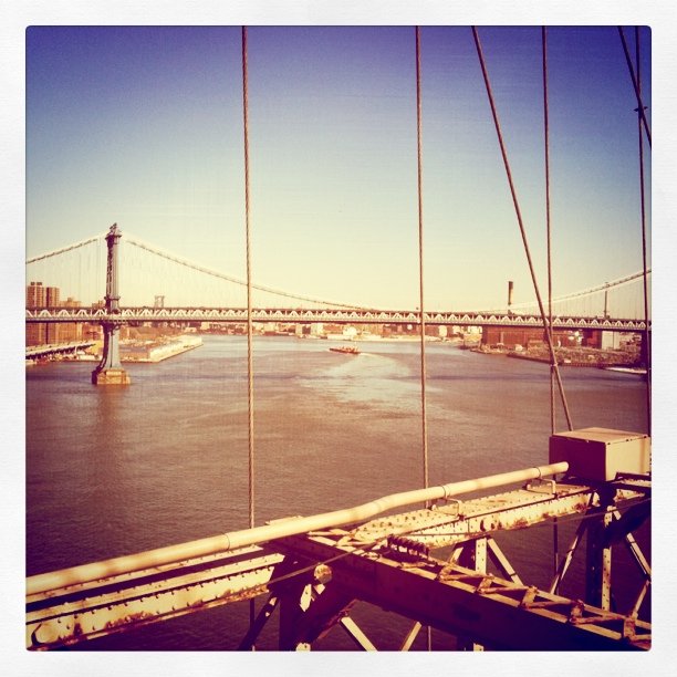 Manhattan Bridge, from The Brooklyn Bridge.