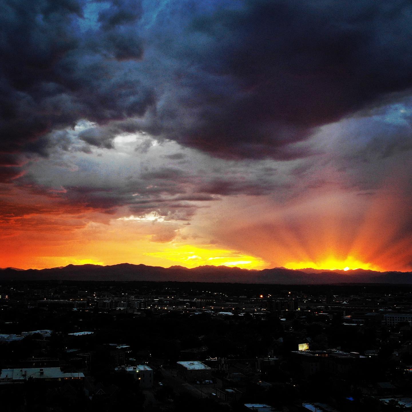 Pretty epic sunset tonight, Denver.