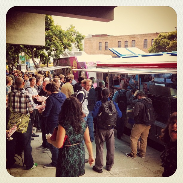 We take care of our peeps! Mini @OffTheGrid for #wcsf attendees