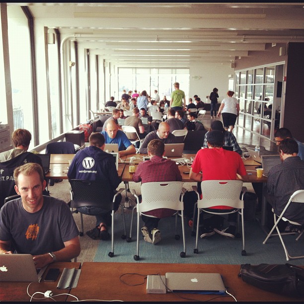 ALOT of WP Devs at #wcsf dev day!