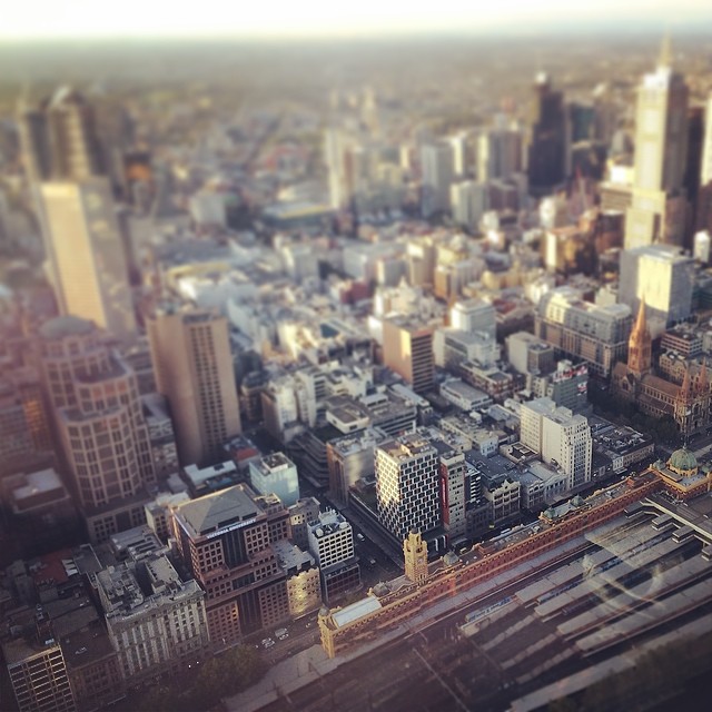 Melbourne from above.