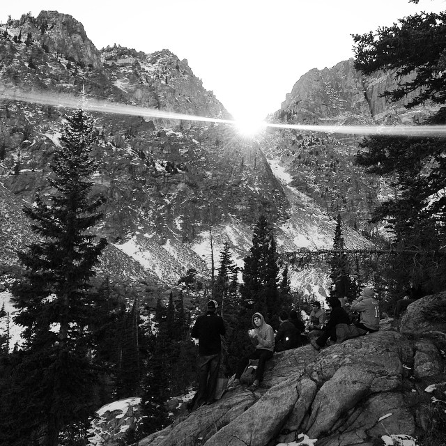 Automatticians lunching near Emerald Lake.