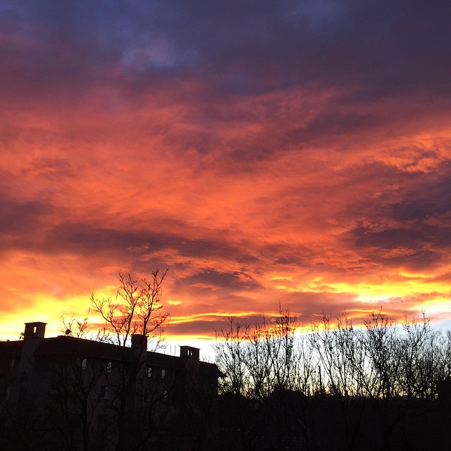 Solid sunset, Denver. #nofilter